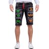 Cipo & Baxx regular fit Shorts Herren Stonewashed CK241 Black W30