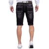 Cipo & Baxx regular fit Shorts Herren Stonewashed CK241 Black W30