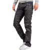 Cipo & Baxx Regular Fit Jeans Herren Mid Waist C0812 Black W38/L32