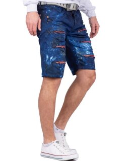 Cipo & Baxx regular fit Shorts Herren Stonewashed CK205 Blue W29