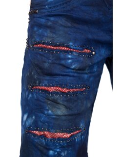 Cipo & Baxx regular fit Shorts Herren Stonewashed CK205 Blue W42