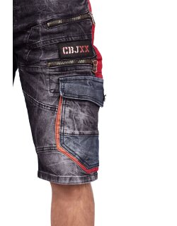 Cipo & Baxx regular fit Shorts Herren Stonewashed CK224 Black W30