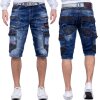 Cipo & Baxx Regular Fit Shorts Herren Stonewashed CK234 Blue W29