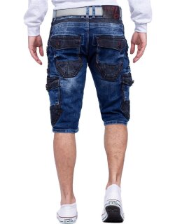 Cipo & Baxx Regular Fit Shorts Herren Stonewashed CK234 Blue W32