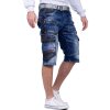 Cipo & Baxx Regular Fit Shorts Herren Stonewashed CK234 Blue W33