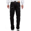 Kosmo Lupo Regular Fit Jeans Herren Stonewashed KM009 Black W34/L34