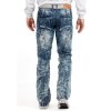 Kosmo Lupo Regular Fit Jeans Herren Stonewashed KM8004 Blue W34/L34