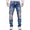 Cipo & Baxx regular fit Jeans Herren Stonewashed C0894 Blue W30/L34