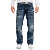 Kosmo Lupo Regular Fit Jeans Stonewashed  KM8002 Blue W33/L32