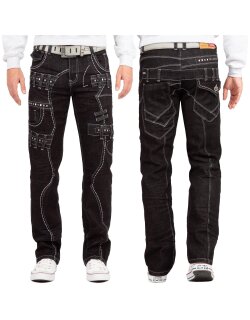 Kosmo Lupo Regular Fit Jeans Stonewashed  KM8002 Black...