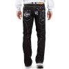 Kosmo Lupo Regular Fit Jeans Stonewashed  KM051-1 Black W32/L32