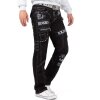 Kosmo Lupo Regular Fit Jeans Stonewashed  KM051-1 Black W32/L32