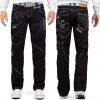 Kosmo Lupo Regular Fit Jeans Stonewashed  KM130-1 Black W32/L32