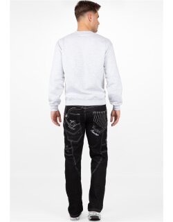 Kosmo Lupo Regular Fit Jeans Stonewashed  KM130-1 Black W34/L34