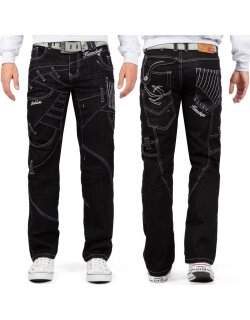 Kosmo Lupo Regular Fit Jeans Stonewashed  KM130-1 Black...
