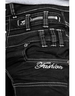 Kosmo Lupo Regular Fit Jeans Herren Ohne Waschung  KM020-1 Black W34/L34