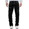 Kosmo Lupo Regular Fit Jeans Herren Ohne Waschung  KM020-1 Black W36/L34