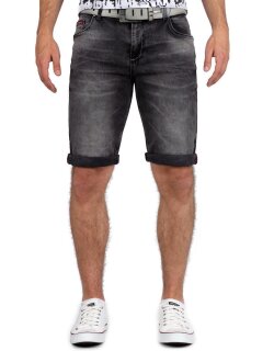 Cipo & Baxx regular fit Shorts Herren Stonewashed 21CB17 Dark Grey W32