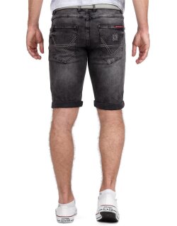 Cipo & Baxx regular fit Shorts Herren Stonewashed 21CB17 Dark Grey W32