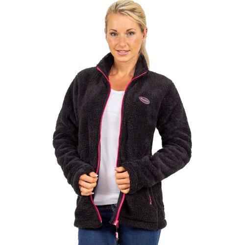 Reichstadt Regular Fit Fleecejacke Damen Kuschelige22RSW002 Black S