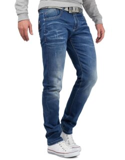 Cipo & Baxx regular fit Jeans Herren Stonewashed CD386 Blue W31/L32