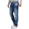 Cipo & Baxx Regular Fit Jeans Herren Stonewashed C1127 Blue W34/L32