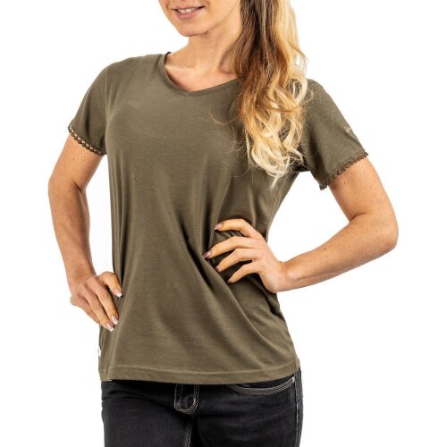 Geo Norway Regular Fit T-Shirt Damen Josiane Khaki S