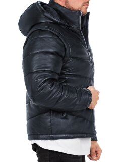 Reichstadt Regular Fit Jacke Herren Echtleder 22RS032LUX Navy L