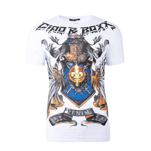 Cipo & Baxx Slim Fit T-Shirt  CT743 White L