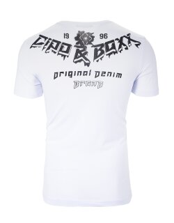 Cipo & Baxx Slim Fit T-Shirt  CT743 White L