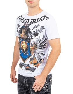 Cipo & Baxx Slim Fit T-Shirt  CT743 White L