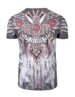 Cipo & Baxx Slim Fit T-Shirt Herren  CT746 Grey L