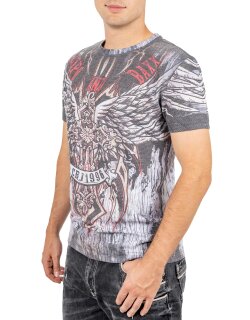 Cipo & Baxx Slim Fit T-Shirt Herren  CT746 Grey L