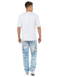 Cipo & Baxx regular fit Jeans Herren Stonewashed CD798 Iceblue