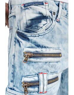 Cipo & Baxx regular fit Jeans Herren Stonewashed CD798 Iceblue