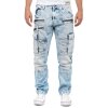 Cipo & Baxx regular fit Jeans Herren Stonewashed CD798 Iceblue