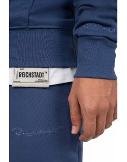 Reichstadt Regular Fit Hoodie Herren Marken-Stick 23RS034 Dark Blue XL