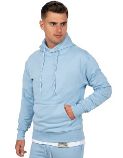 Reichstadt Regular Fit Hoodie Herren Marken-Stick 23RS034 Baby Blue M