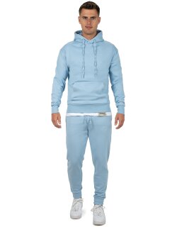 Reichstadt Regular Fit Hoodie Herren Marken-Stick 23RS034 Baby Blue M