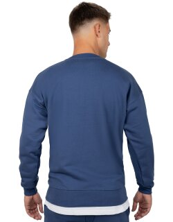 Reichstadt Regular Fit Pullover Logo-Stitching 23RS037 Dark Blue 4XL