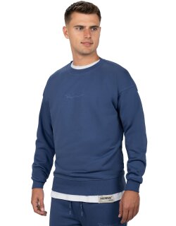 Reichstadt Regular Fit Pullover Logo-Stitching 23RS037 Dark Blue 4XL