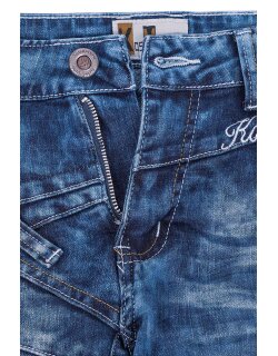 Kosmo Lupo Regular Fit Jeans Herren Stonewashed  KM130 Blue W32/L32