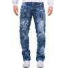 Kosmo Lupo Regular Fit Jeans Herren Stonewashed  KM130 Blue W32/L32
