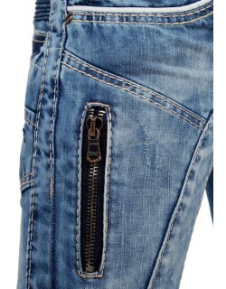 Cipo & Baxx Regular Fit Jeans Herren Stonewashed C1150 Blue W36/L32